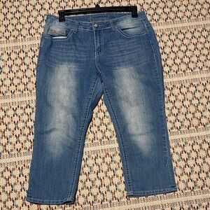 New Directions Light Blue Ankle Jeans